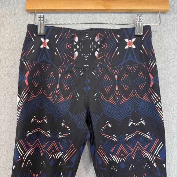 Sweaty Betty The Power Leggings Black Blue Brown Aztec‎ Print Athletic Womens XS - Picture 2 of 14
